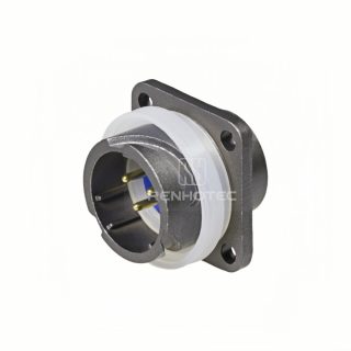 FQ18 Series 3-Pin Square Flange Male Socket
