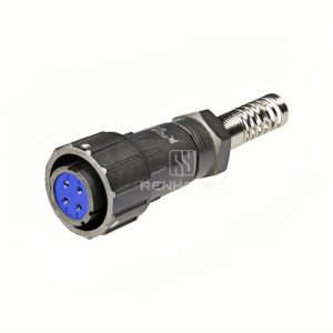 FQ18 Series 4-Pin Straight Wire Spring Female Plug