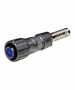 FQ18 Series 5-Pin Straight Wire Spring Female Plug