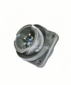 FQ18 Series 5-Pin Square Flange Male Socket