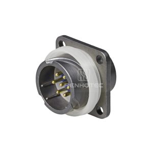 FQ18 Series 7-Pin Square Flange Male Socket