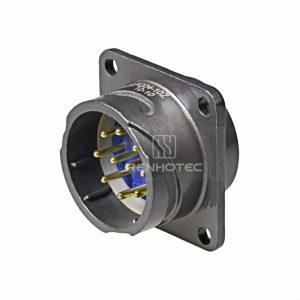 FQ24 Series 10-Pin Square Flange Male Socket