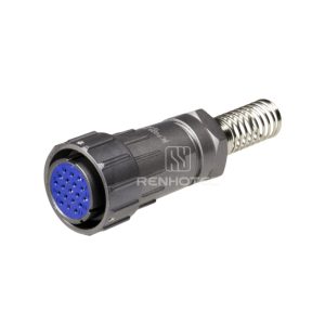 FQ24 Series 19-Pin Straight Wire Spring Female Plug
