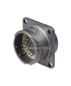 FQ24 Series 19-Pin Square Flange Male Socket