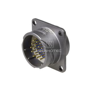 FQ24 Series 19-Pin Square Flange Male Socket