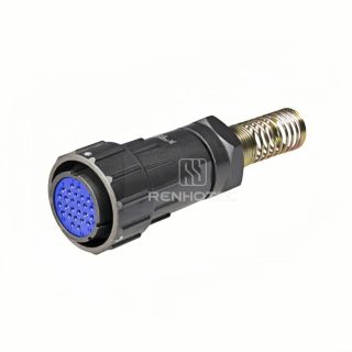 FQ24 Series 26-Pin Straight Wire Spring Female Plug