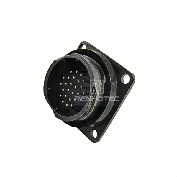 FQ24 Series 26-Pin Square Flange Male Socket