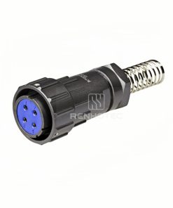 FQ24 Series 4-Pin Straight Wire Spring Female Plug