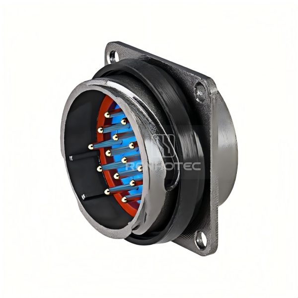 FQ30 Series 14-Pin Square Flange Male Socket