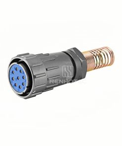 FQ30 Series 9-Pin Straight Wire Spring Female Plug