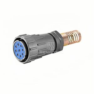 FQ30 Series 9-Pin Straight Wire Spring Female Plug