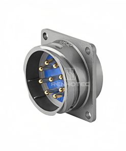 FQ30 Series 9-Pin Square Flange Male Socket