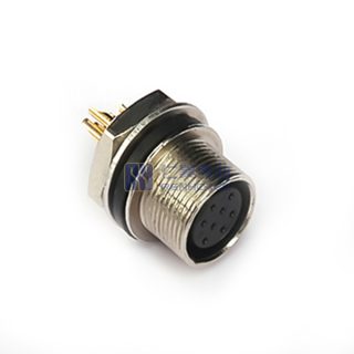 HR25 8 Position Circular Connector Receptacle HR25-7TR-8S Compatible, Female Pins