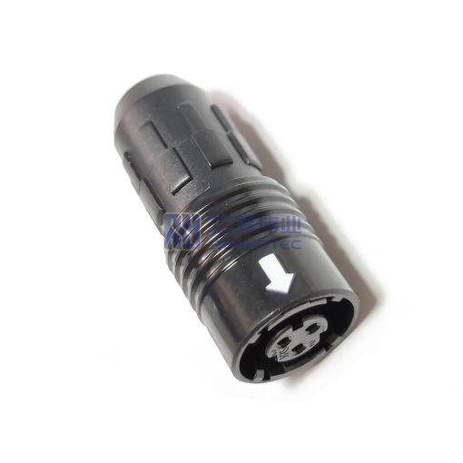 HR30 Circular Push Pull Connectors 3Pin Plug, HR30-6P-3S Female Pins, Solder Cup