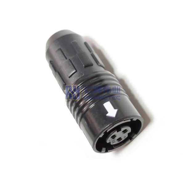 HR30 Circular Push Pull Connectors 3Pin Plug, HR30-6P-3S Female Pins, Solder Cup
