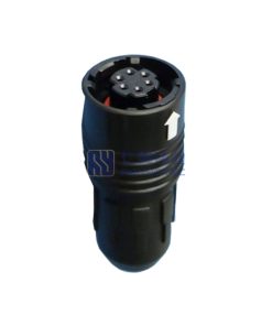 HR30 Circular Push Pull Connectors 6Pin Plug, Female Pins, Solder Cup HR30-6P-6S