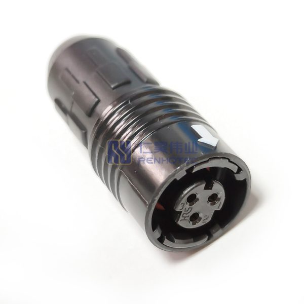 HR30 Circular Push Pull Connectors 6Pin Plug, Female Pins, Solder Cup HR30-6P-6S - Image 2