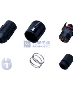 HR30 Circular Connectors 3P Plug, Female Power Pins, Cable Mount, HR30-6PA-3S Compatible