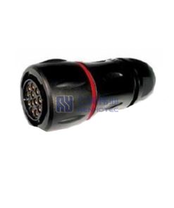 HR30 Circular Push Pull Connector 12Pin Plug HR30-8P-12S, Female Pins