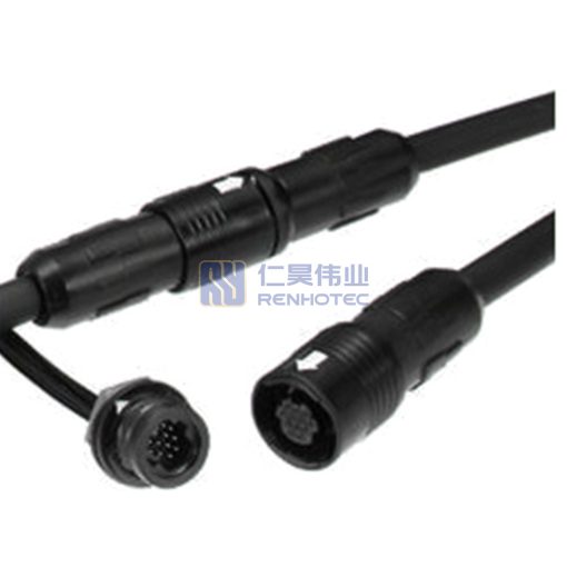 HR30 Circular Push Pull Connector 12Pin Plug HR30-8P-12S, Female Pins — изображение 2