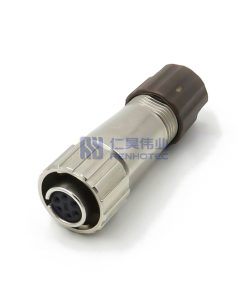 LF07WBP-6S 6 Pin Female Straight Panel Mount Circular Connector Waterproof Plug