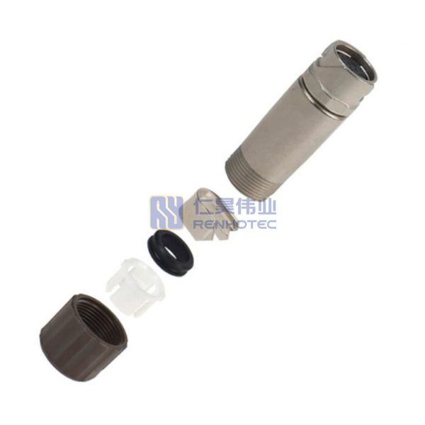 LF10WBJ-12S 12 Pin Female Straight Panel Mount Circular Connector Waterproof Jack