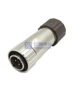 LF10WBP-4P 4Pin Male Straight Panel Mount Circular Connector Waterproof Plug