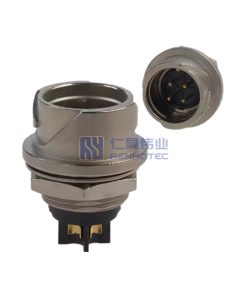 LF10WBR-4P 4Pin Male Straight Circular Connector Waterproof Receptacle