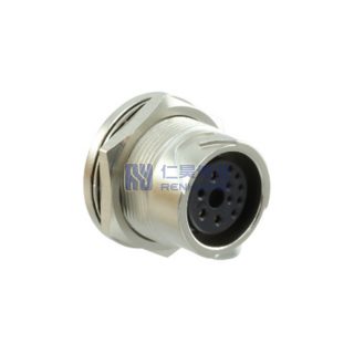 LF13WBRB-11S Rear Mount 11Pin Female Straight Circular Connector Receptacle