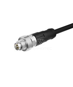 M9 Male Overmolded Cable Assembly, Single-ended, Unshielded, Straight