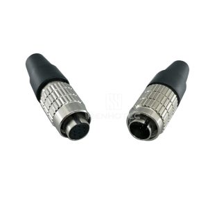 MXR-8P-8P Compatible, 8 Position Circular Connector Male Plug Solder Cup