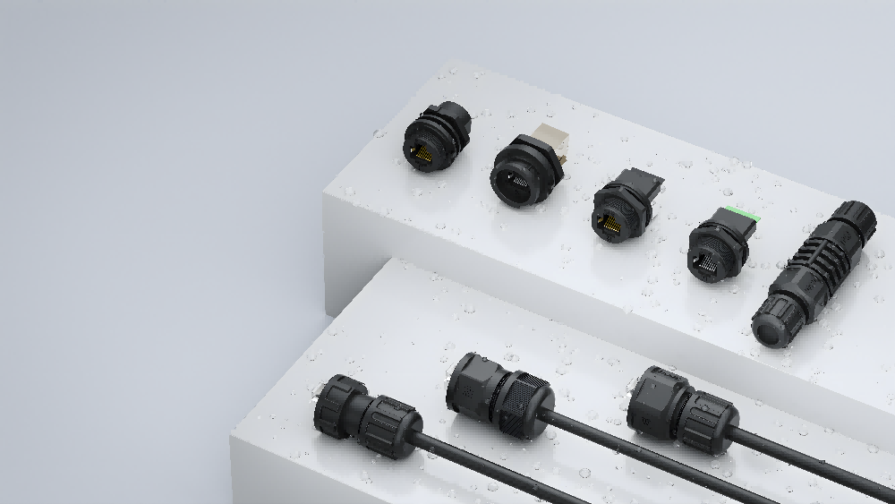 Industrial Waterproof RJ45 Ethernet Connectors