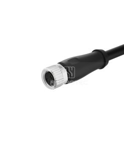 M8 Female Overmolded Cable, Single-ended, Unshielded, Straight