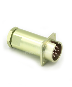 Alternative view of Push-pull PCB10ZPJ 10 Pin Female Socket with Cover Solder Cups