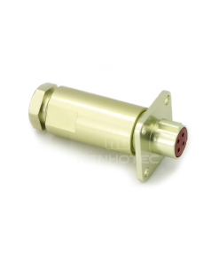 Alternative view of Push-pull PC4TPK 4 Pin Female Straight Plug with Cover Solder Cups