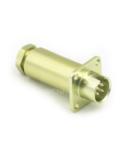 Alternative view of Push-pull PCB4ZPJ 4 Pin Female Socket with Cover Solder Cups