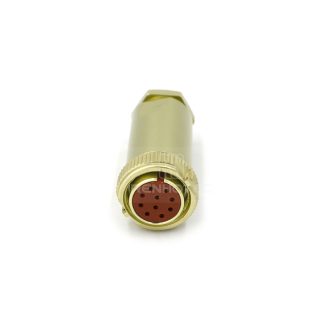 Threaded PC10TK 10 Pin Female Straight Plug Solder Cups
