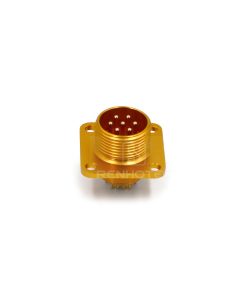 Резьбовые PC7ZJ 7-контактные мужские фланцевые гнезда с припоем