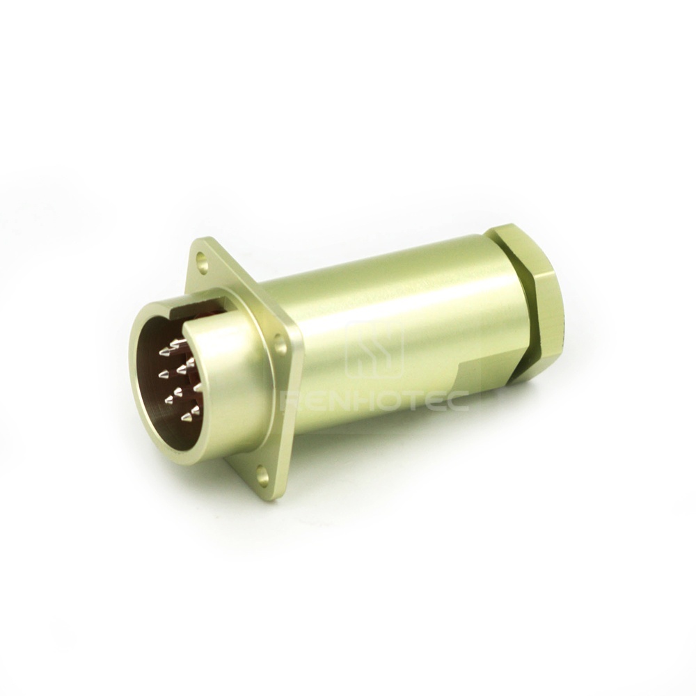 Push-pull PCB10ZPJ 10 Pin Male Socket with Cover Solder Cups — изображение 3