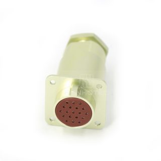 Push-pull PCB19TPK 19 Pin Female Straight Plug with Cover Solder Cups