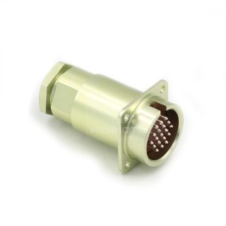 Alternative view of Push-pull PCB19ZPJ 19 Pin Male Socket with Cover Solder Cups