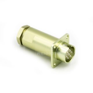 Alternative view of Push-pull PCB7ZPJ 7 Pin Male Socket with Cover Solder Cups