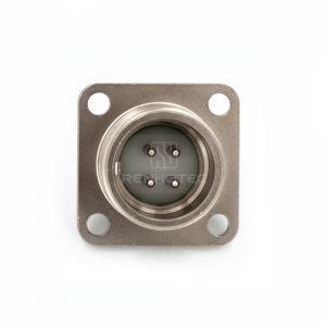2РМГ14БПН4Ш1Е2 2PM Russian Connector Shell Size 14 4 Pin Flange Male Socket, Sealed Type, With non-shielded Straight Back Shell