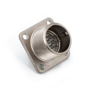 Alternative view of 2РМГ18БПЭ7Ш1Е2 2PM Russian Connector Shell Size 18 7 Pin Flange Male Socket, Sealed Type, With Shielded Straight Back Shell