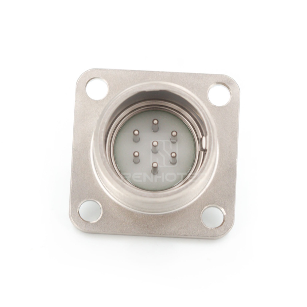 2РМГ18БПН7Ш1Е2 2PM Russian Connector Shell Size 18 7 Pin Flange Male Socket, Sealed Type, With non-shielded Straight Back Shell - Image 3