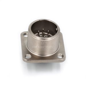 2РМГ18БПН7Ш1Е2 2PM Russian Connector Shell Size 18 7 Pin Flange Male Socket, Sealed Type, With non-shielded Straight Back Shell