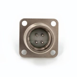 2РМГ22БПН4Ш3Е2 2PM Russian Connector Shell Size 22 4 Pin Flange Male Socket, Sealed Type, With non-shielded Straight Back Shell
