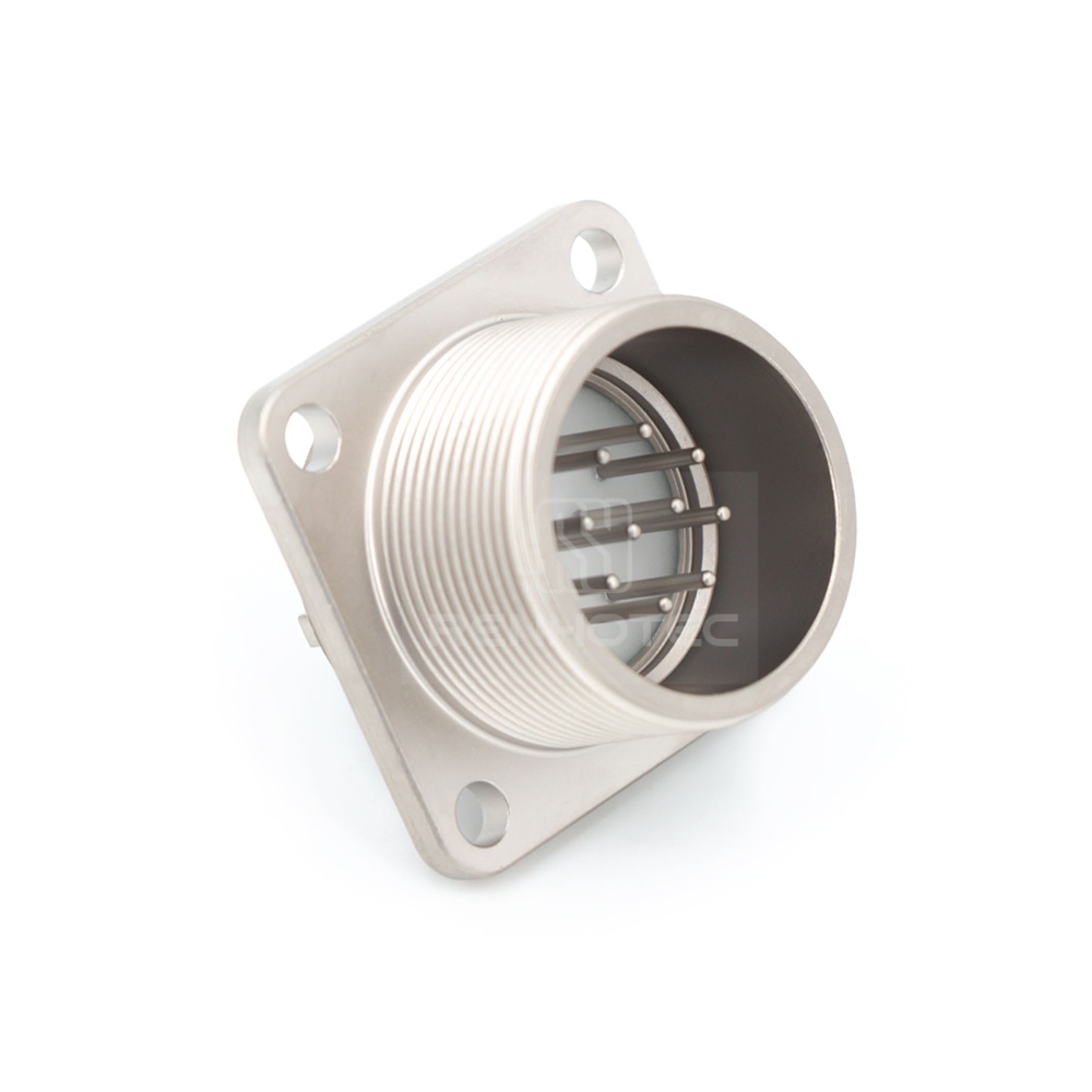 2РМГД24БПН10Ш5Е2 2PM Russian Connector Shell Size 24 10 Pin Flange Male Socket, Sealed Type, With non-shielded Straight Back Shell - Image 3