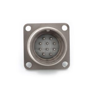 2РМГД24БПН10Ш5Е2 2PM Russian Connector Shell Size 24 10 Pin Flange Male Socket, Sealed Type, With non-shielded Straight Back Shell