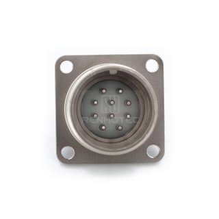 2РМГД24БПН10Ш5Е2 2PM Russian Connector Shell Size 24 10 Pin Flange Male Socket, Sealed Type, With non-shielded Straight Back Shell